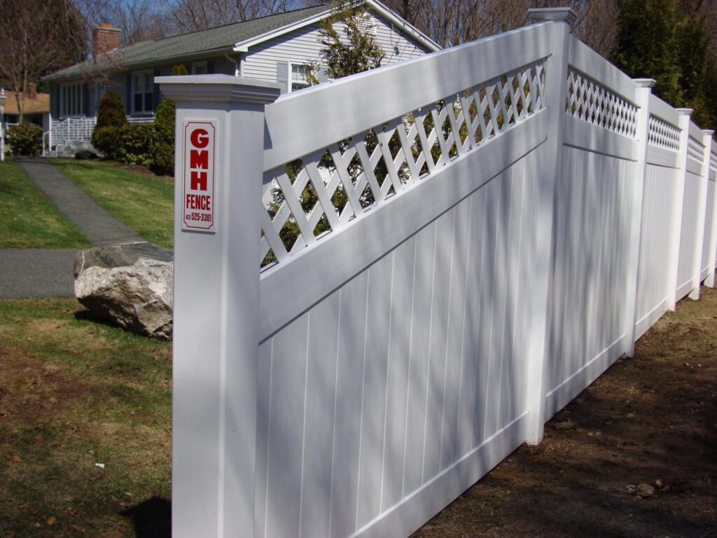 GMH Fence Co Residential Vinyl PVC Fence Installation Services Western MA Area East Longmeadow