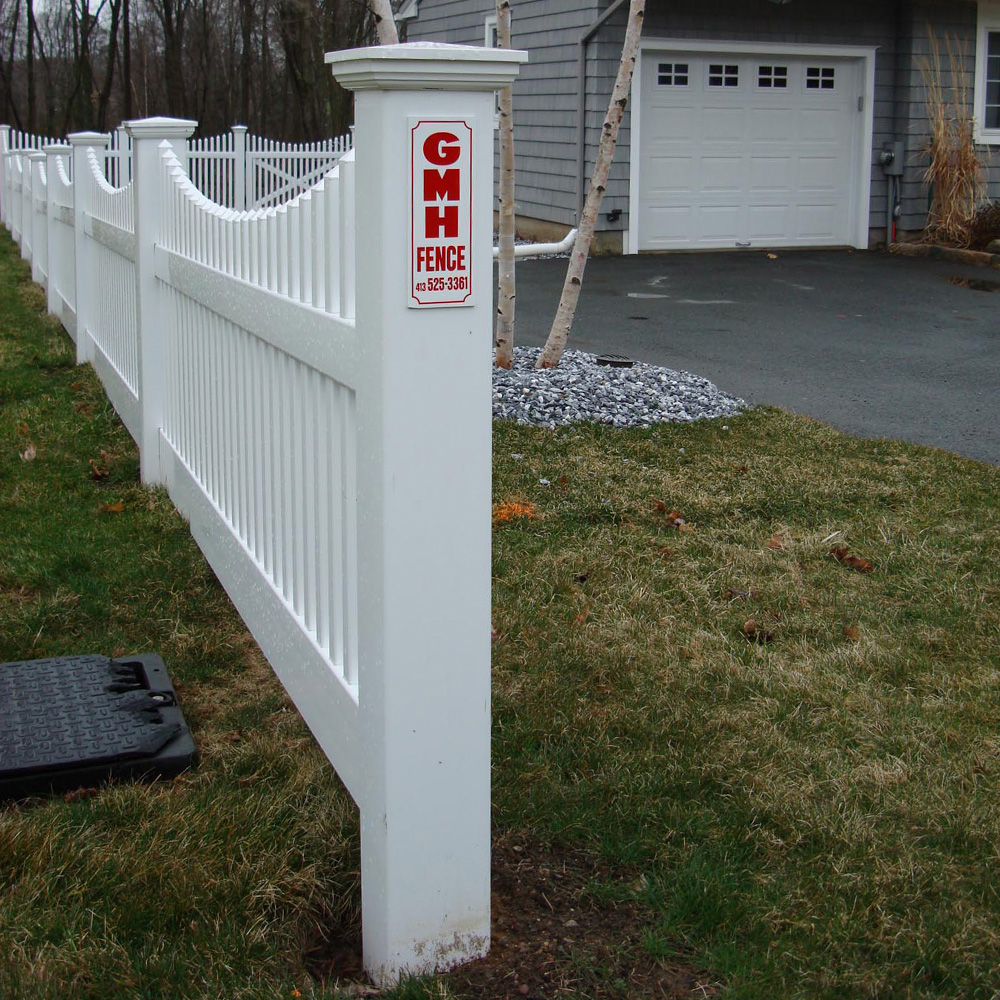 GMH Fence Co Residential Vinyl PVC fencing Installation Services Western MA Area East Longmeadow