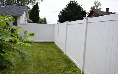 Residential Vinyl Fencing Project in Windsor, CT