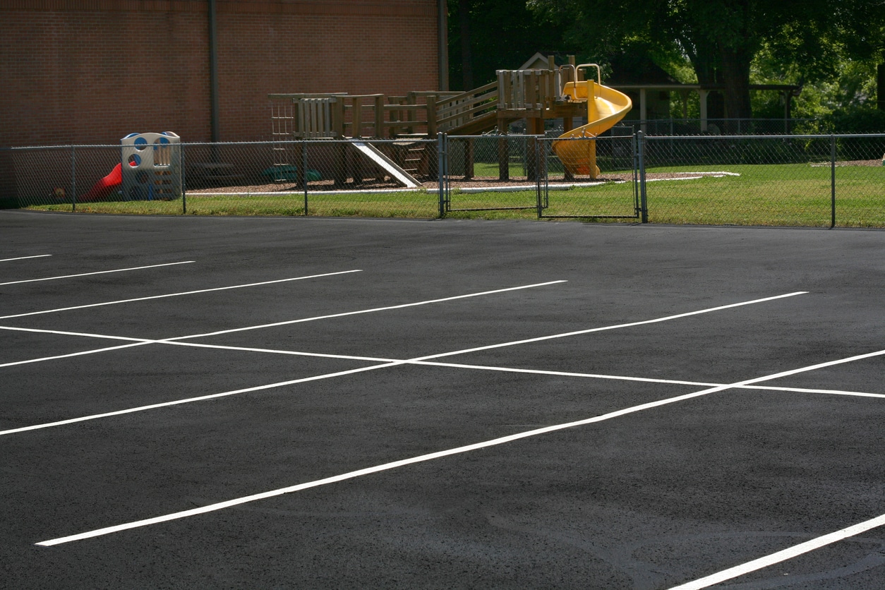 Parking Lot Stalls DUMPSTER ENCLOSURE- HANLON SCHOOL - WESTWOOD, MA