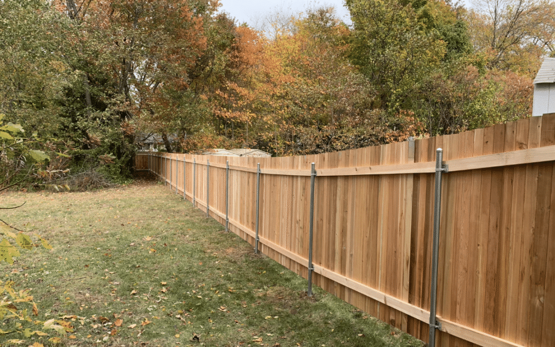 Wood Fence With Steel Posts – Avon, CT